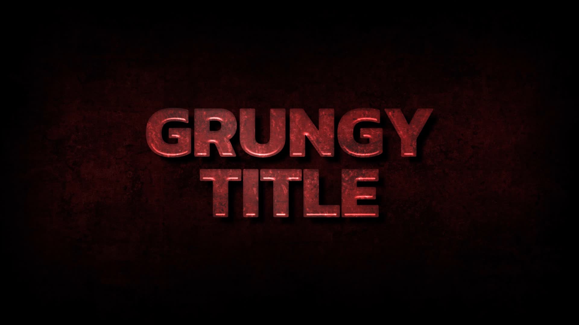Dark Grungy Red Superhero Title Intro