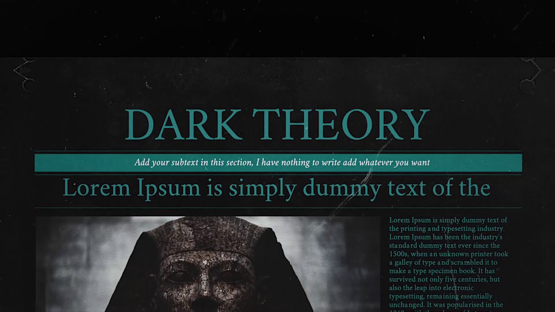 Dark Theory