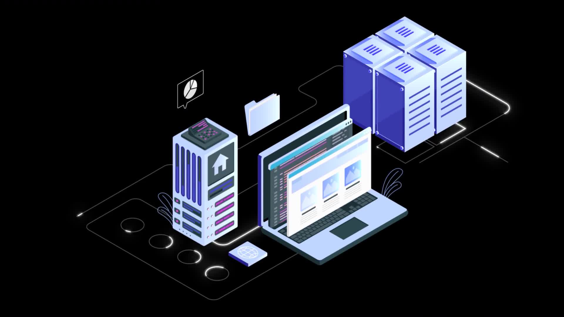 Data And Information Transfer Through Network And Internet On Alpha