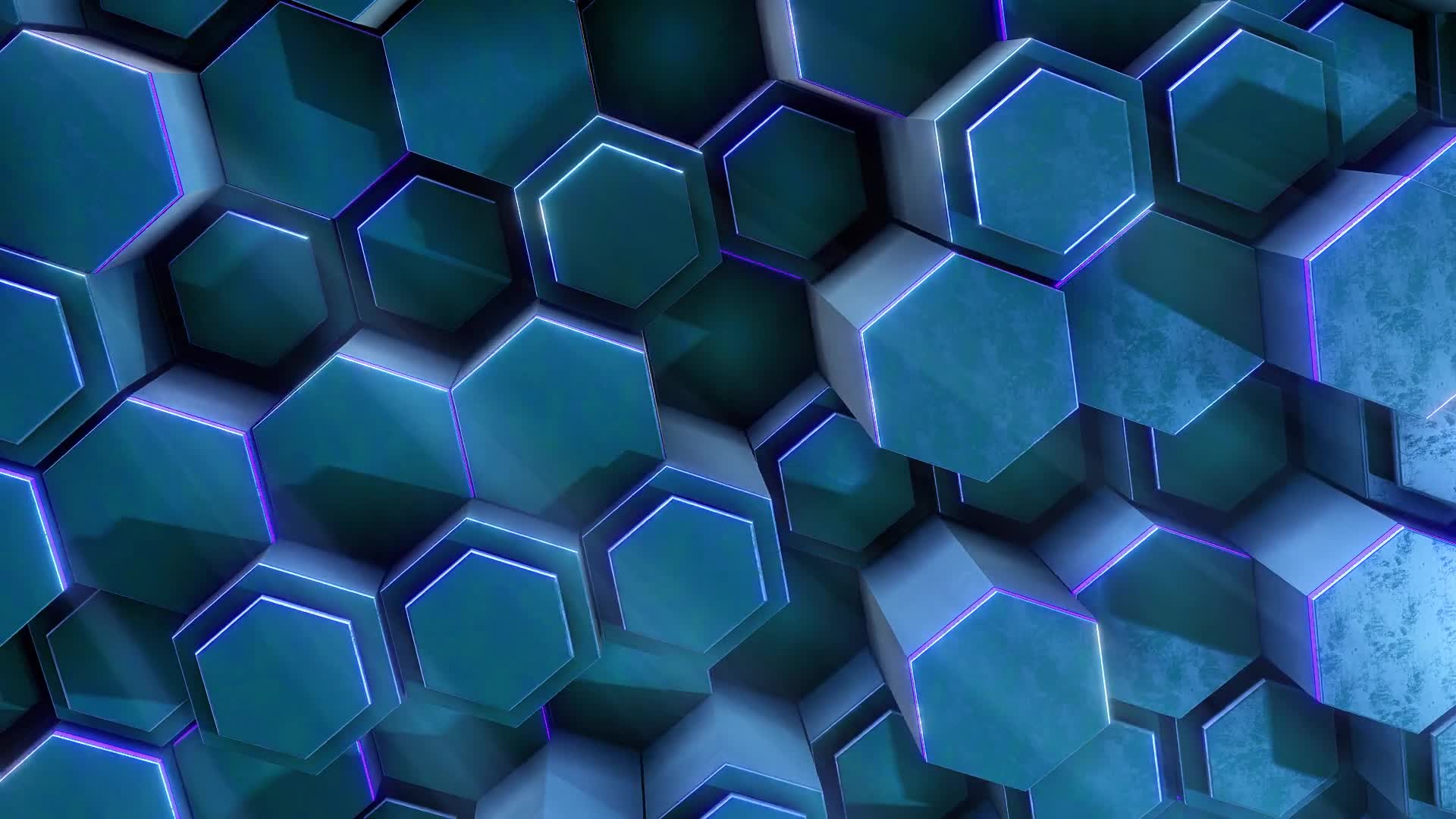 Deep Ocean Hex Background