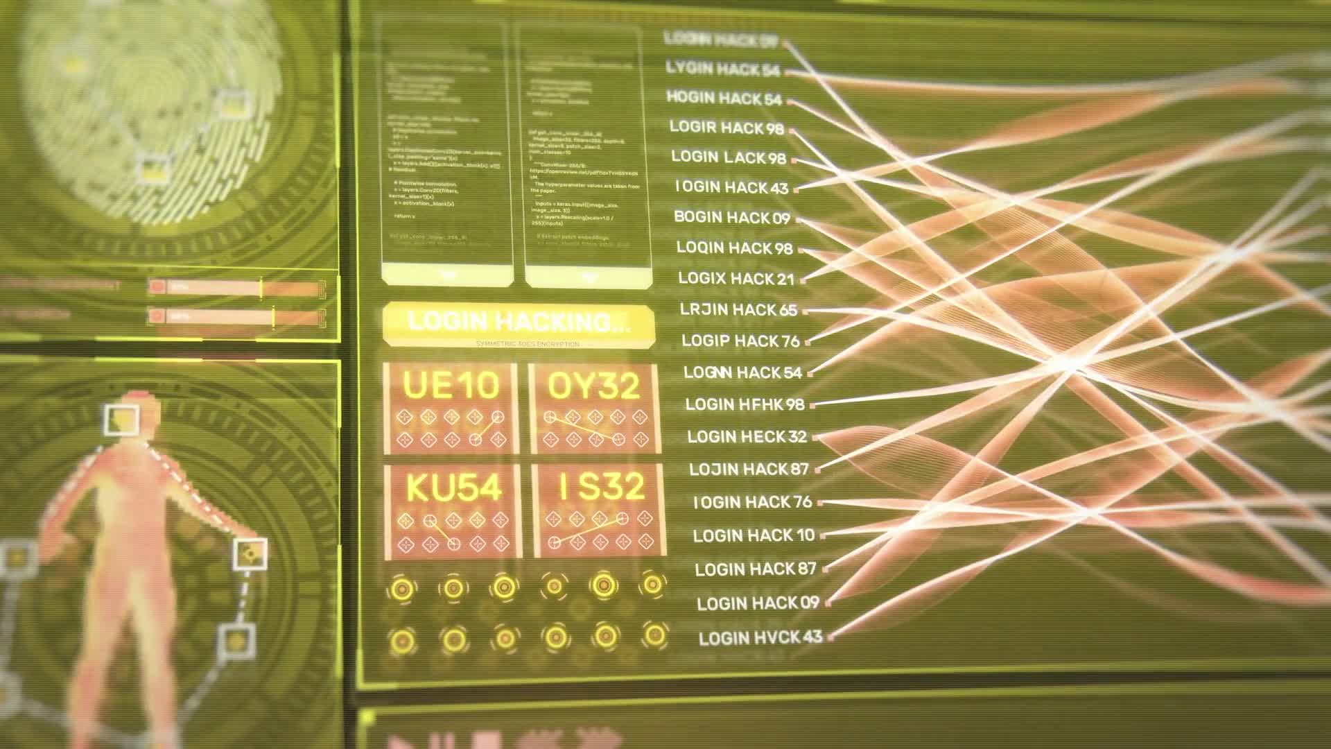 Digital HUD Overlay Scene