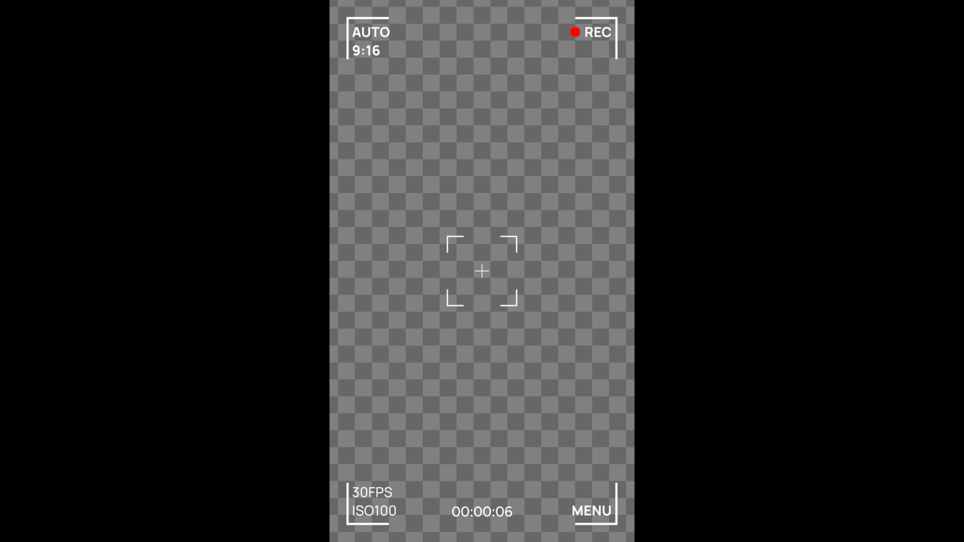 Digital Vlog Camera Recording Overlay