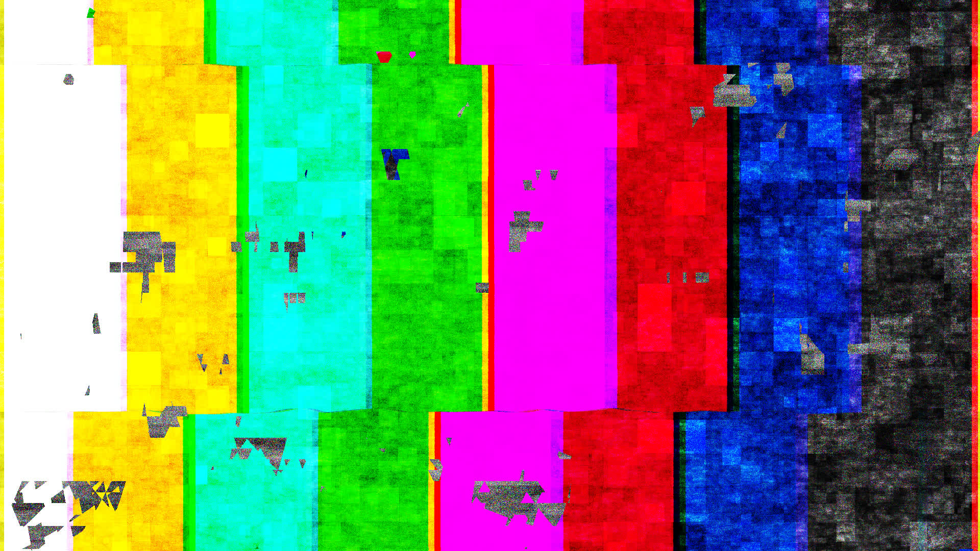 Distortion Retro TV Bar Glitch