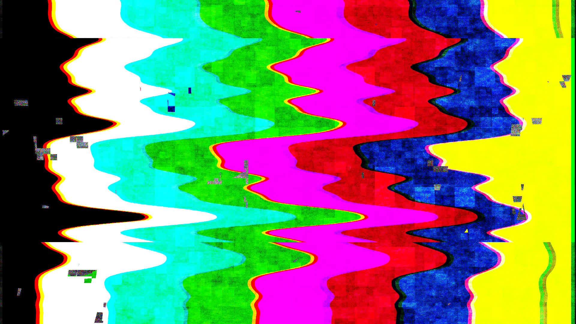 Distortion TV Digital Bar Glitch