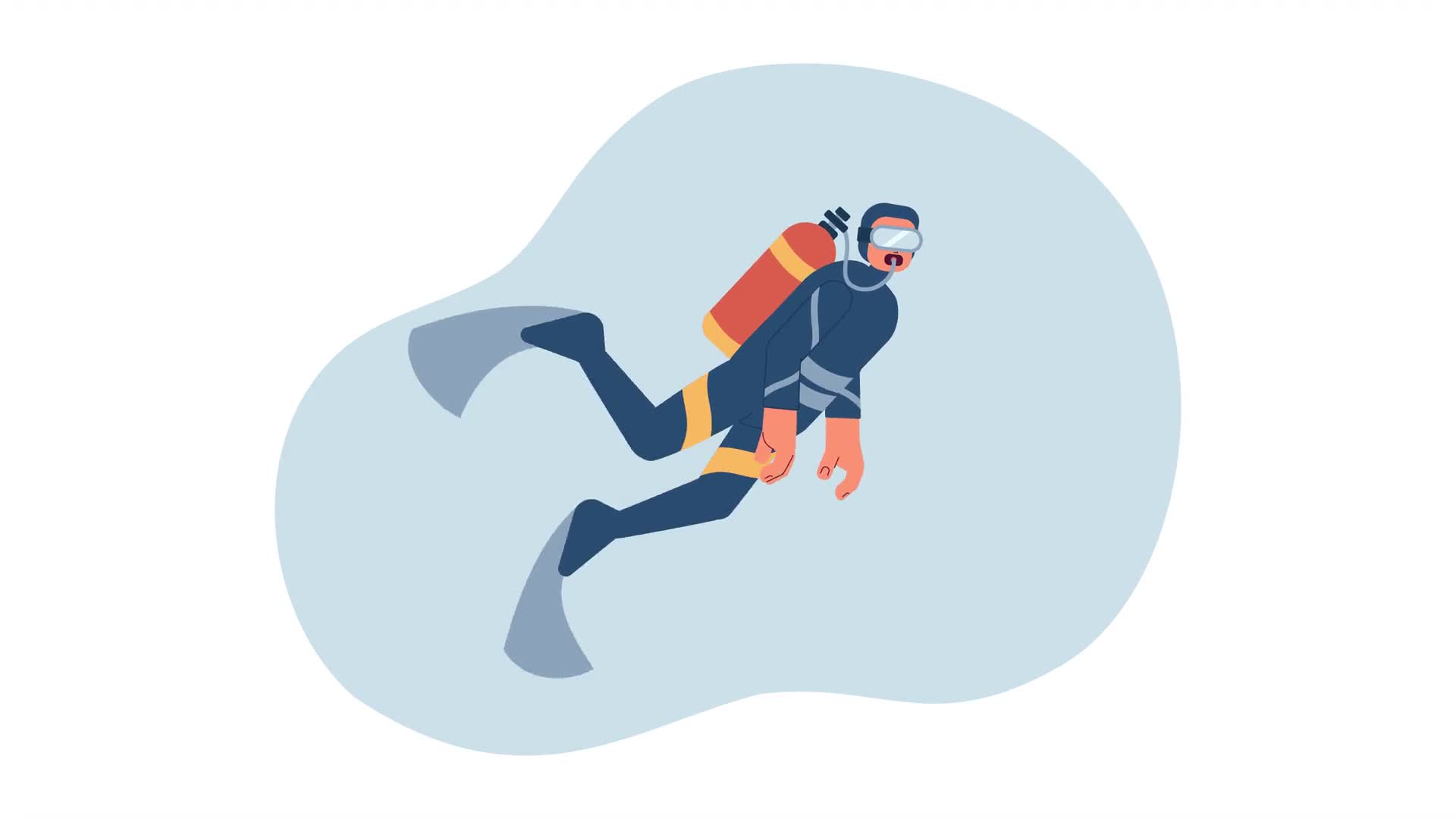 Diver Character On Alpha