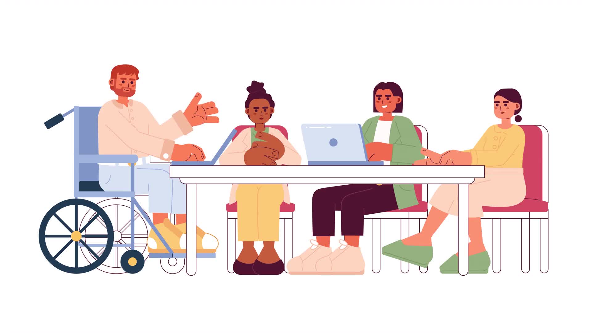 Diversity In Offices Animation