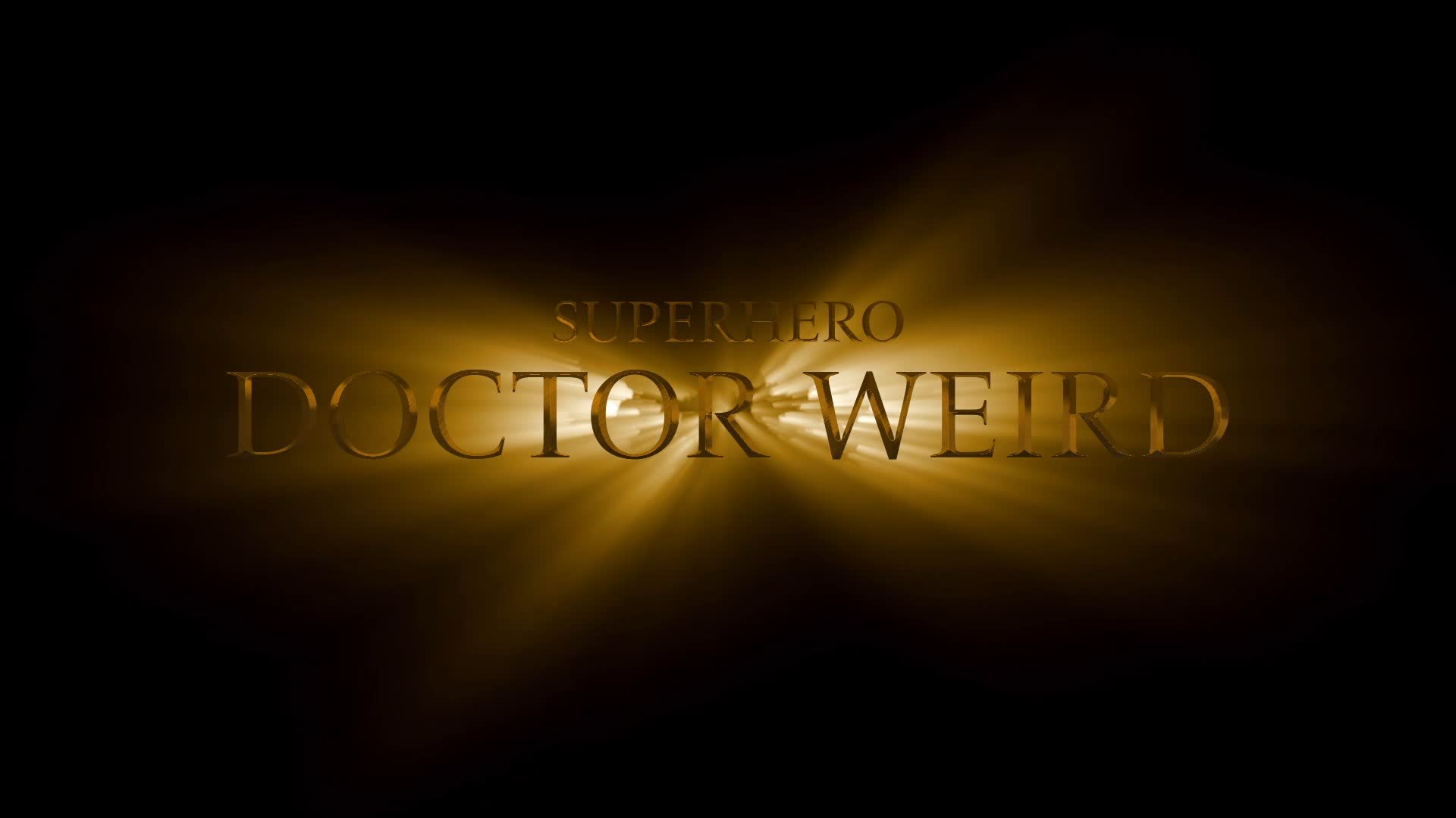 Doctor Weird Superhero Title Intro