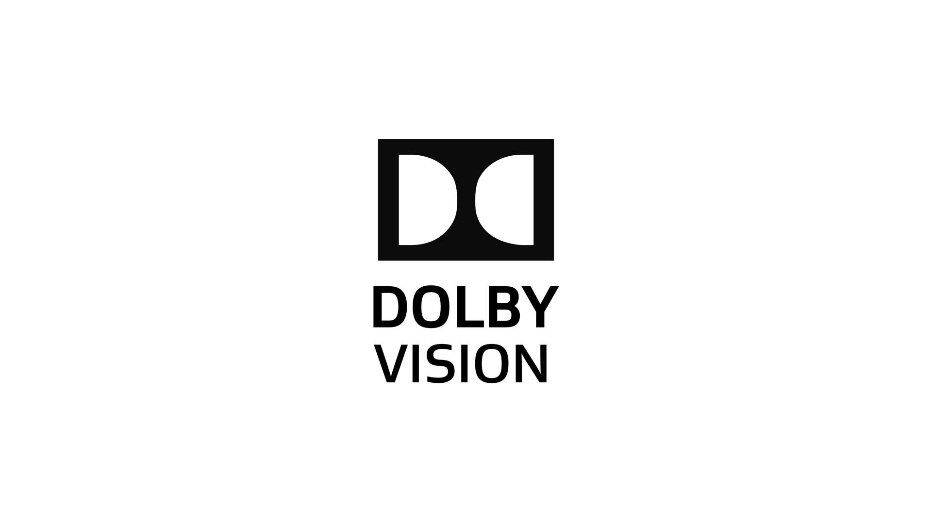 Dolby Vision Logo Badge With Text Animation