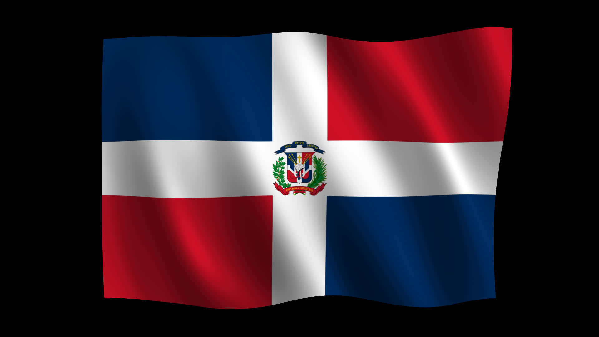 Dominican Republic Flag Floating