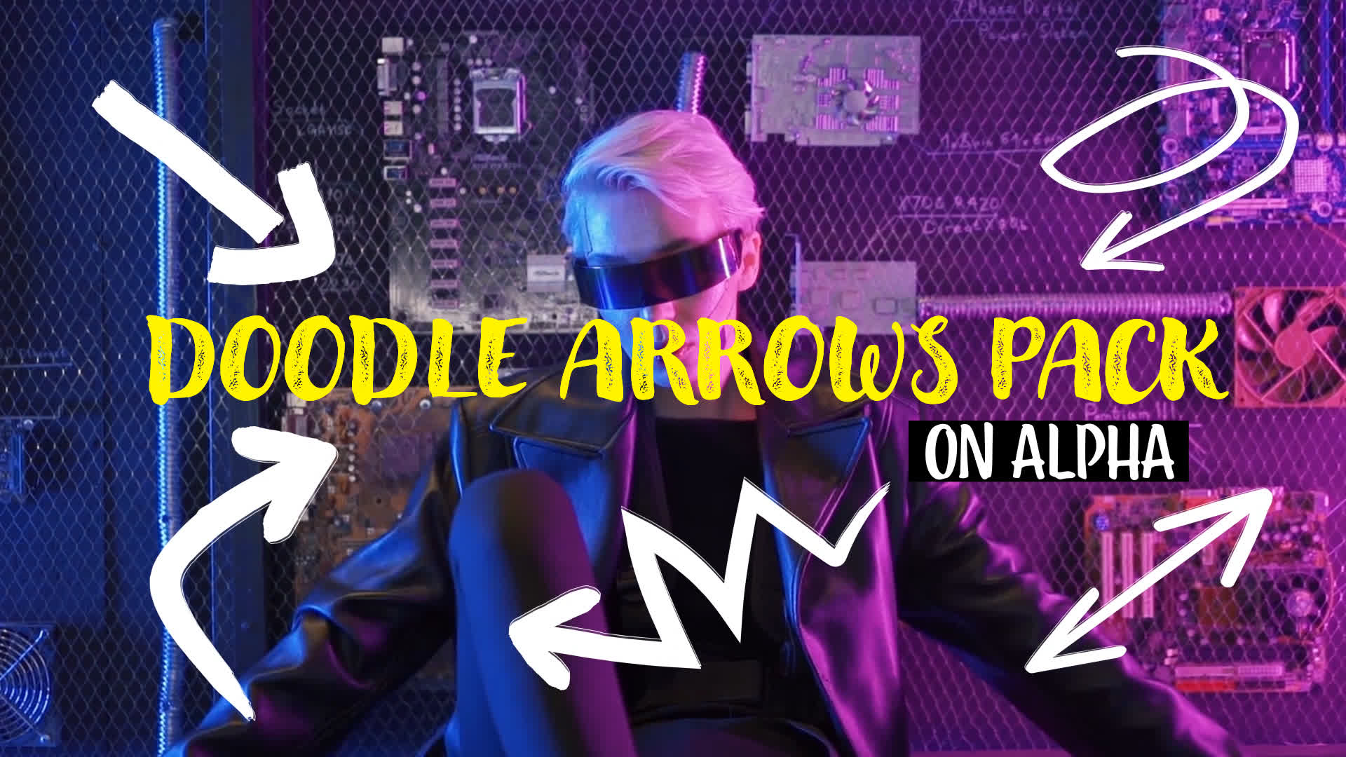 Doodle Arrows Pack On Alpha