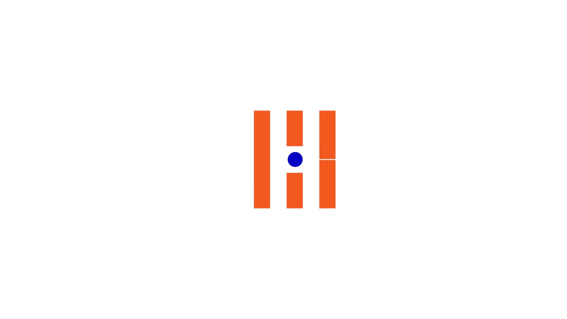 Dot Moving Through Vertical Bars