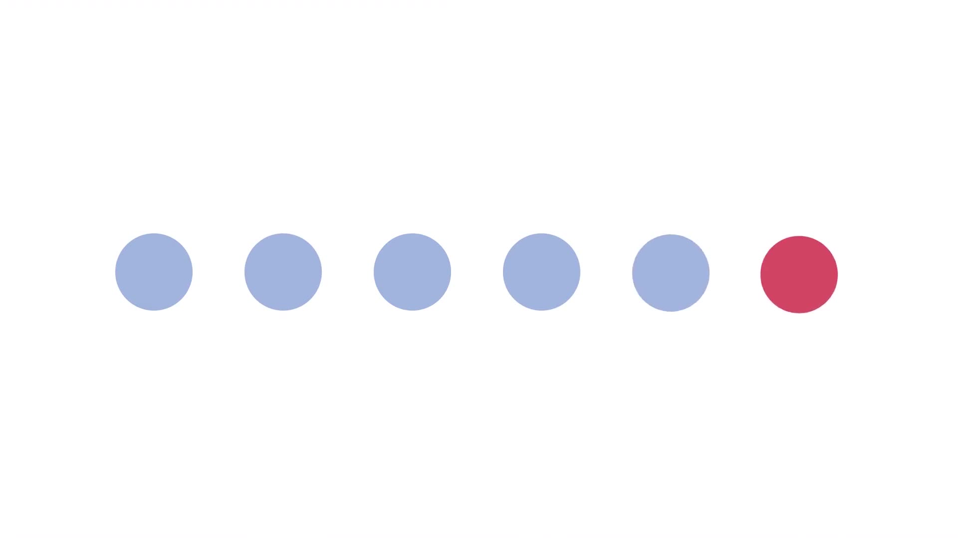 Dots Swapping Places Back Forth