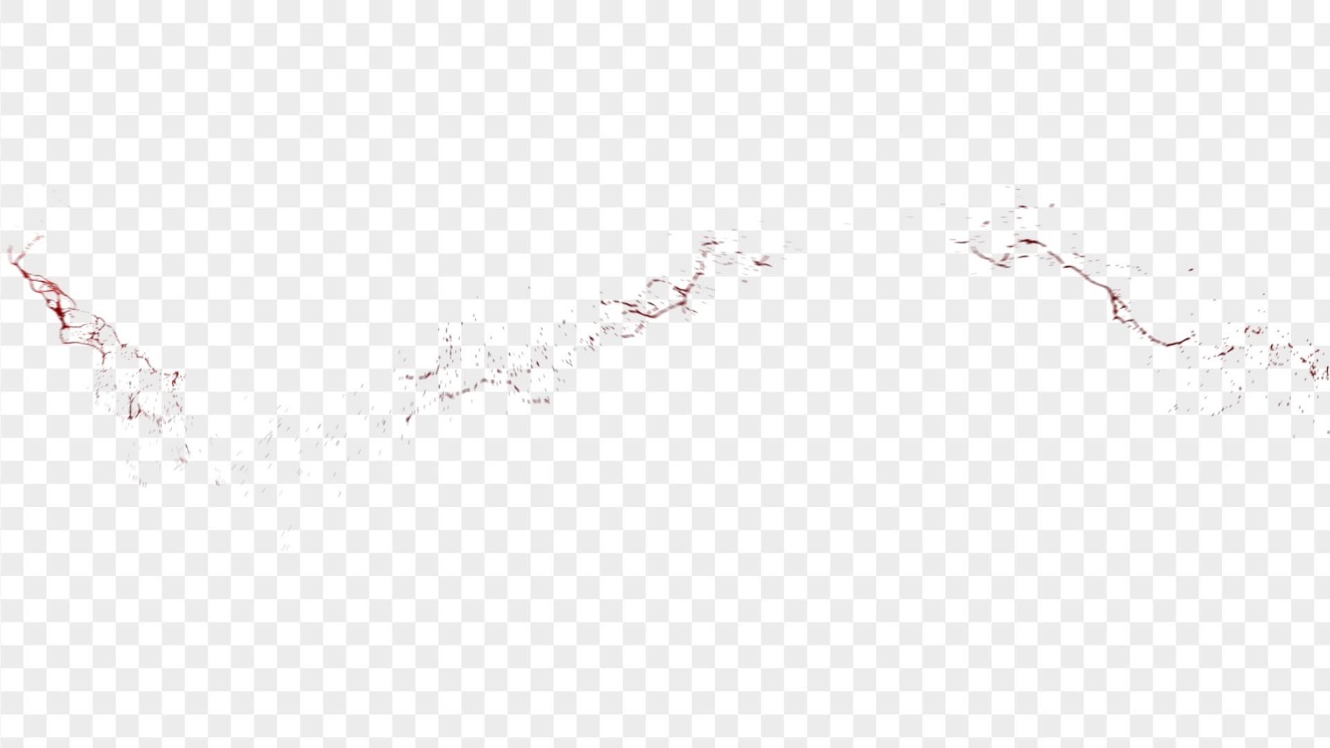 Dramatic Blood Splatter Overlay on Alpha