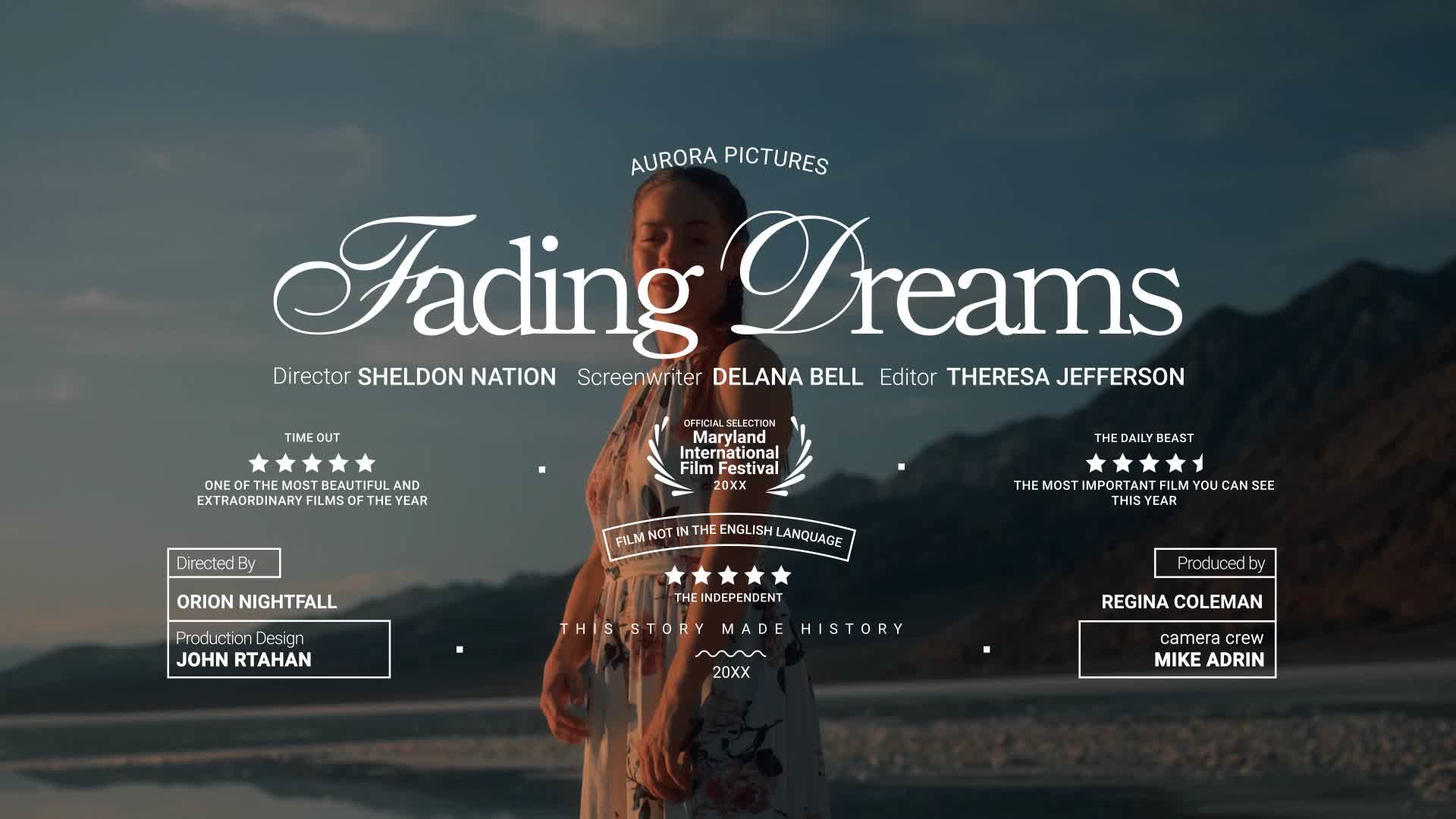 Dreamy Title Card