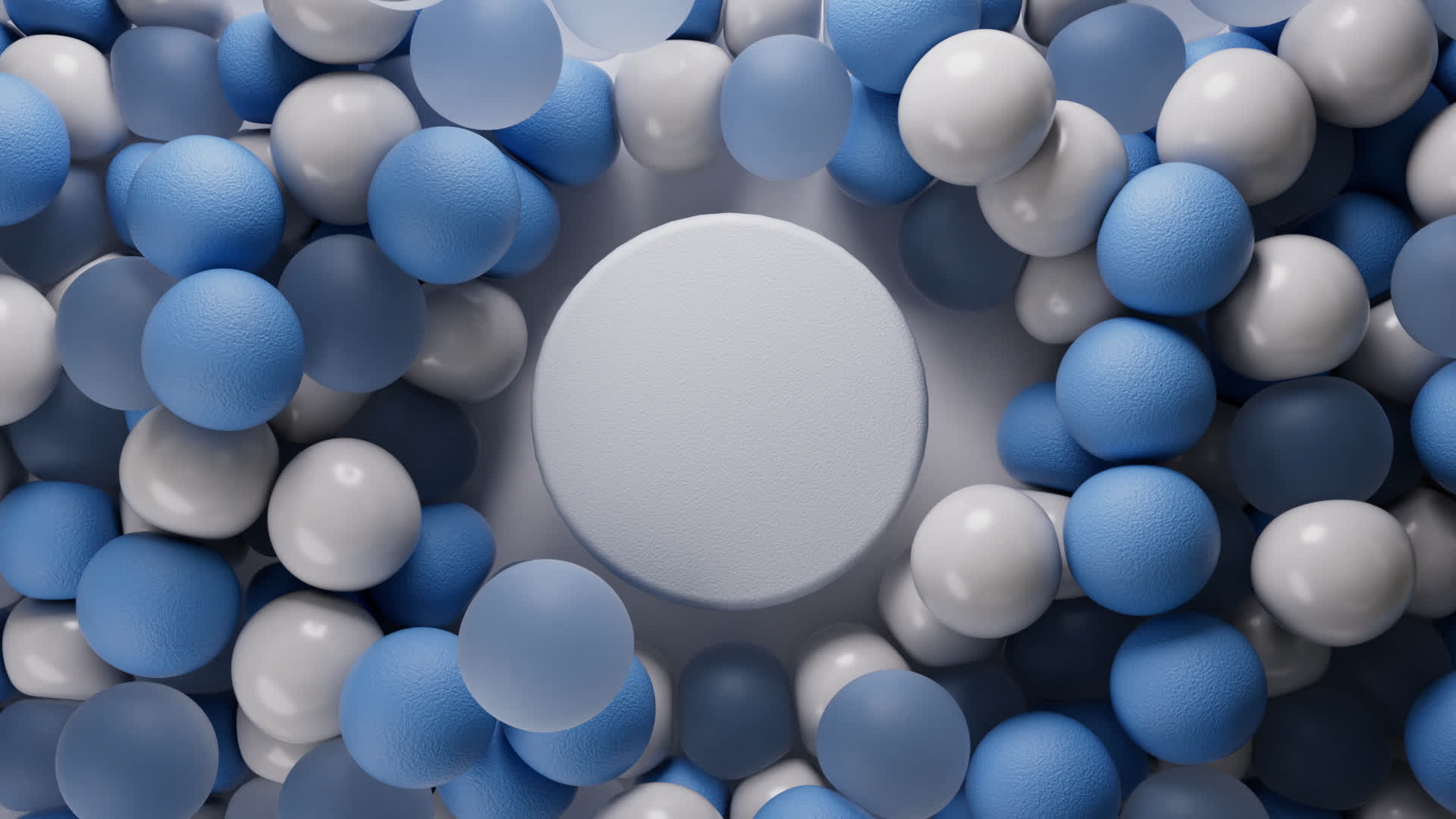 Dynamic Balloons Background in Blue