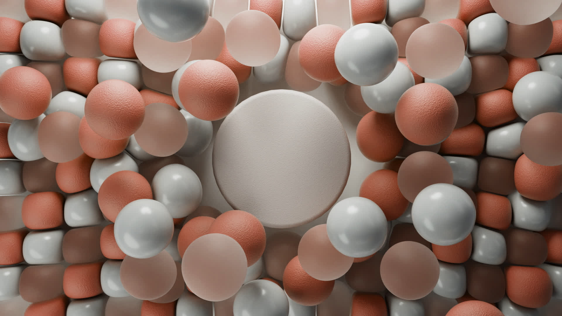 Dynamic Balloons Background in Orange