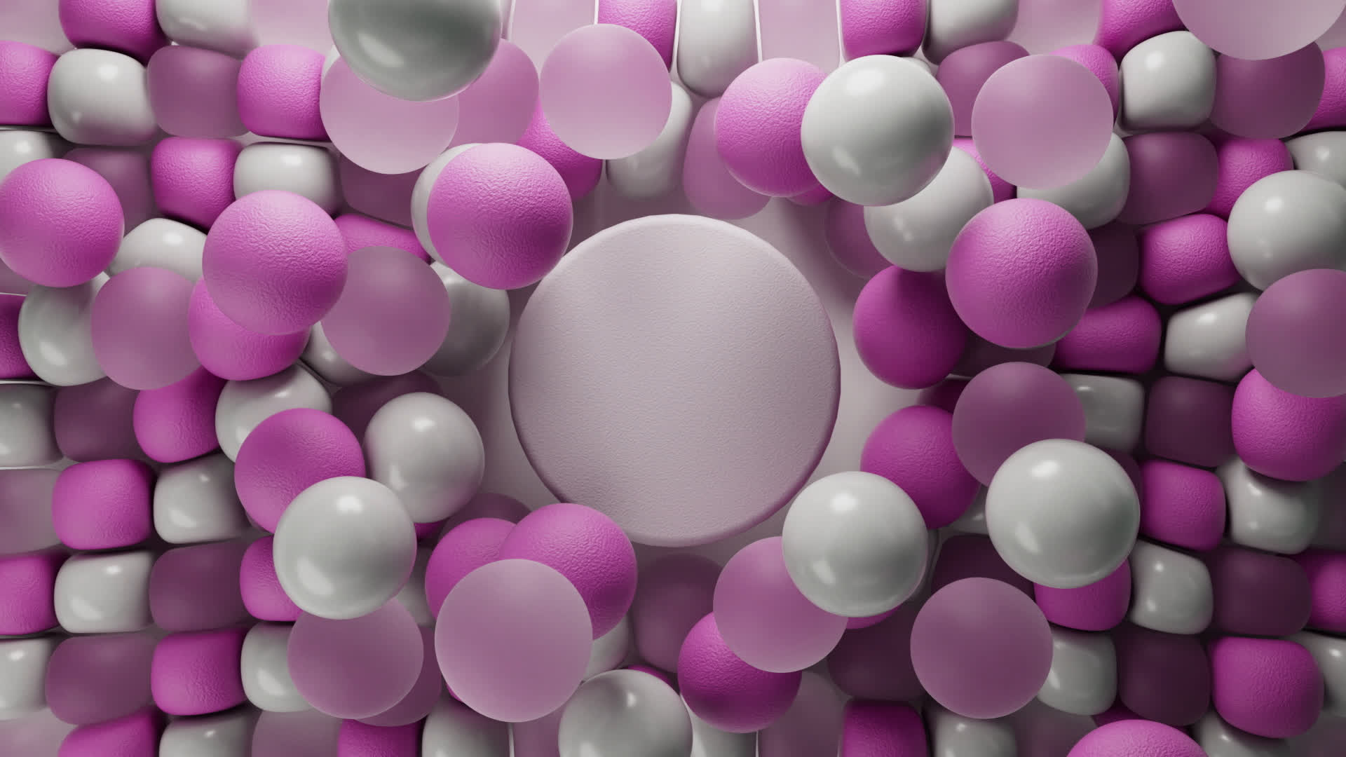 Dynamic Balloons Background in Pink