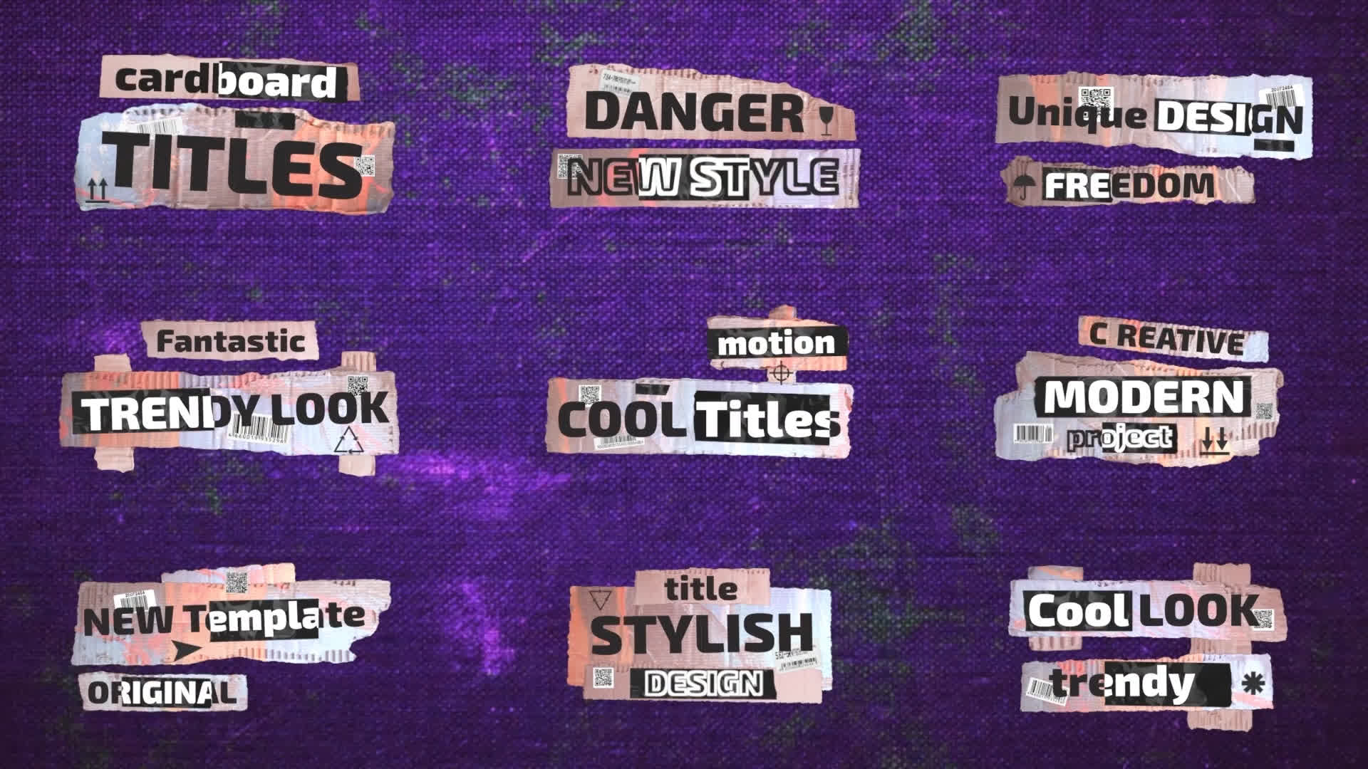 Dynamic Cardboard Titles