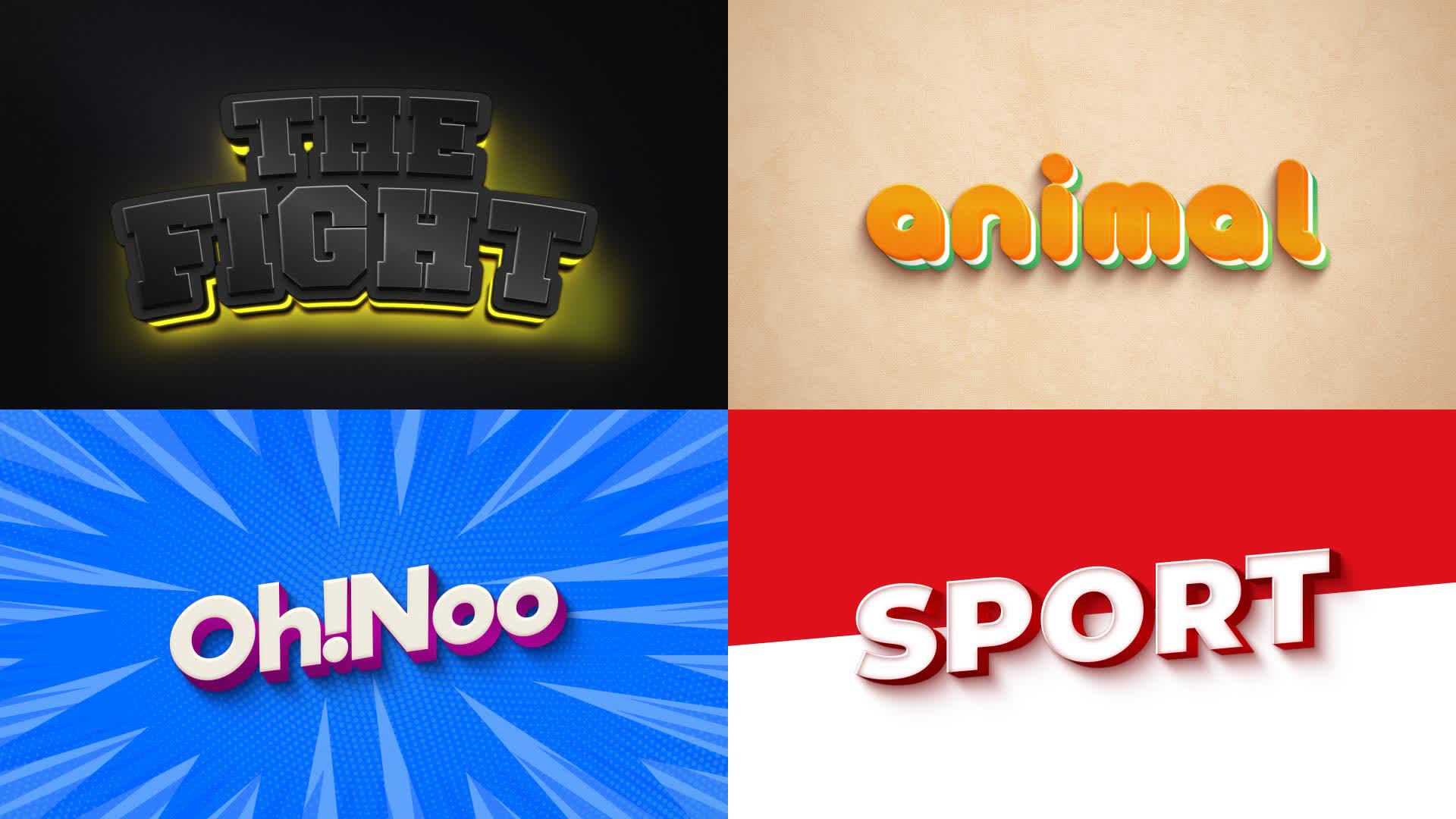 Dynamic Color Text Effects Series
