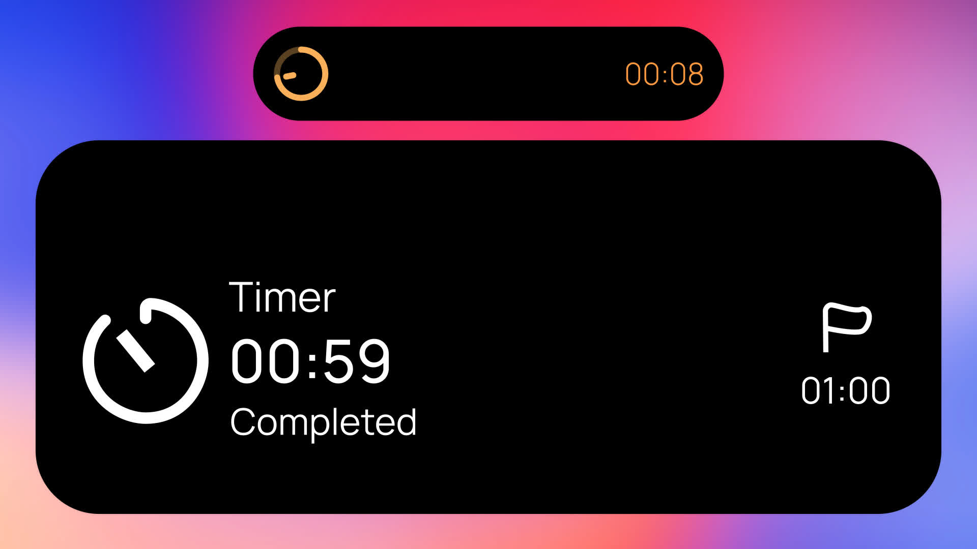 Dynamic Island Timer Animation