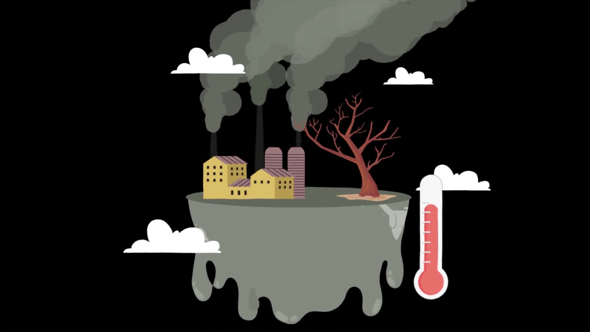 Earth Pollution And Rising Global Temperatures On Alpha