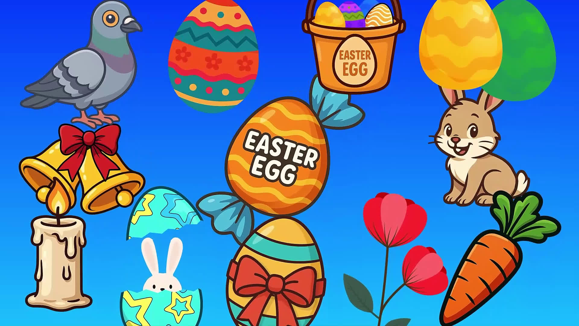 Easter Egg Sticker Drag and Drop