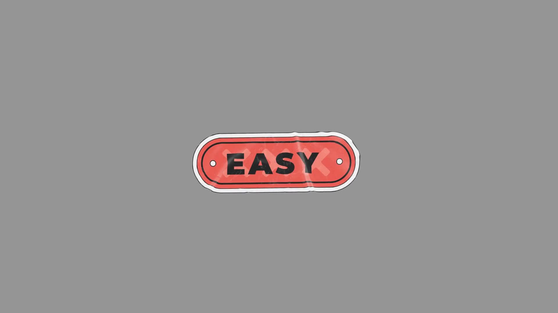 Easy Text Badge Animation On Transparent Background On Alpha