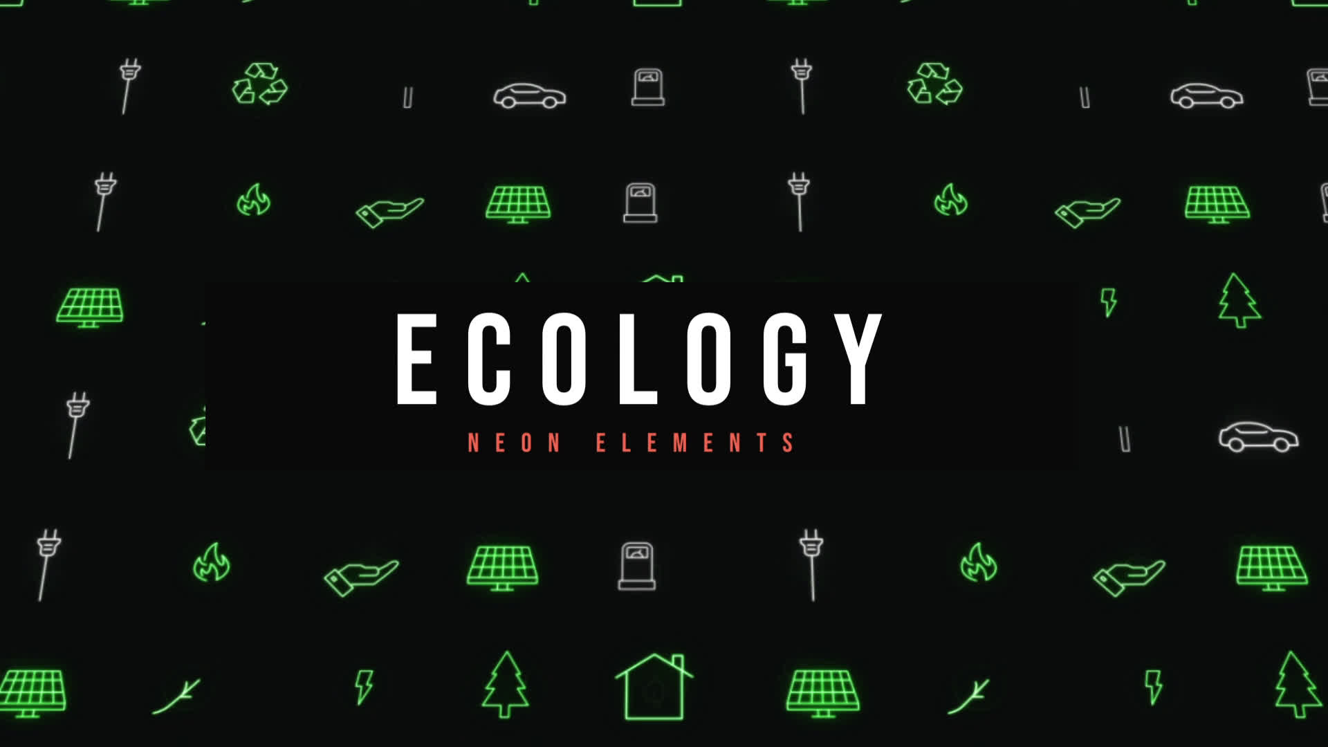 Ecology Neon Icons