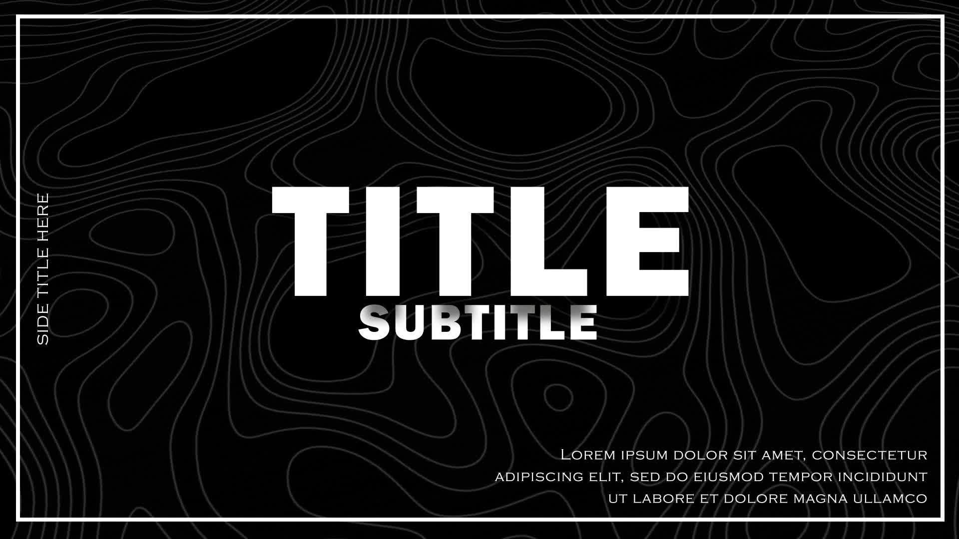 Elegant Line Text Title