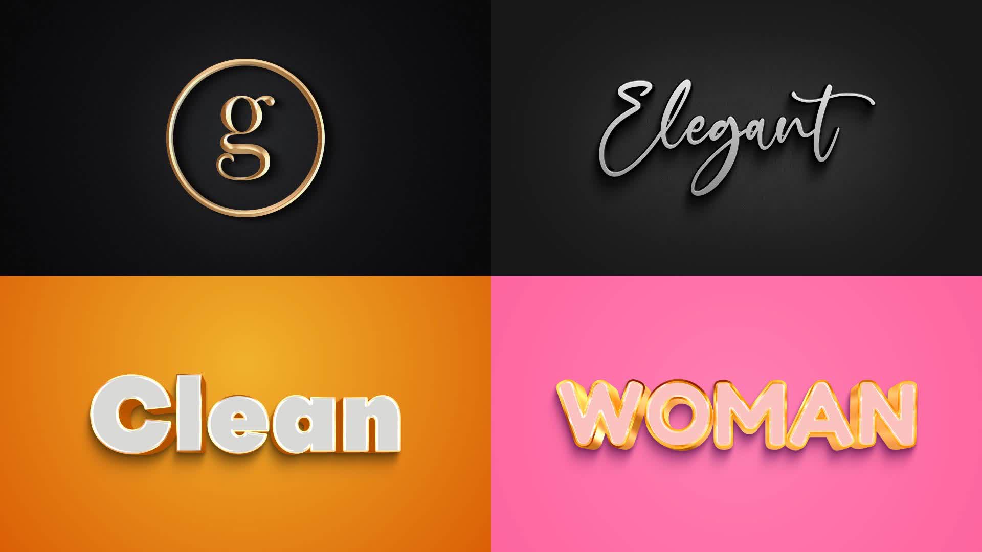 Elegant Modern Text Effects Collection