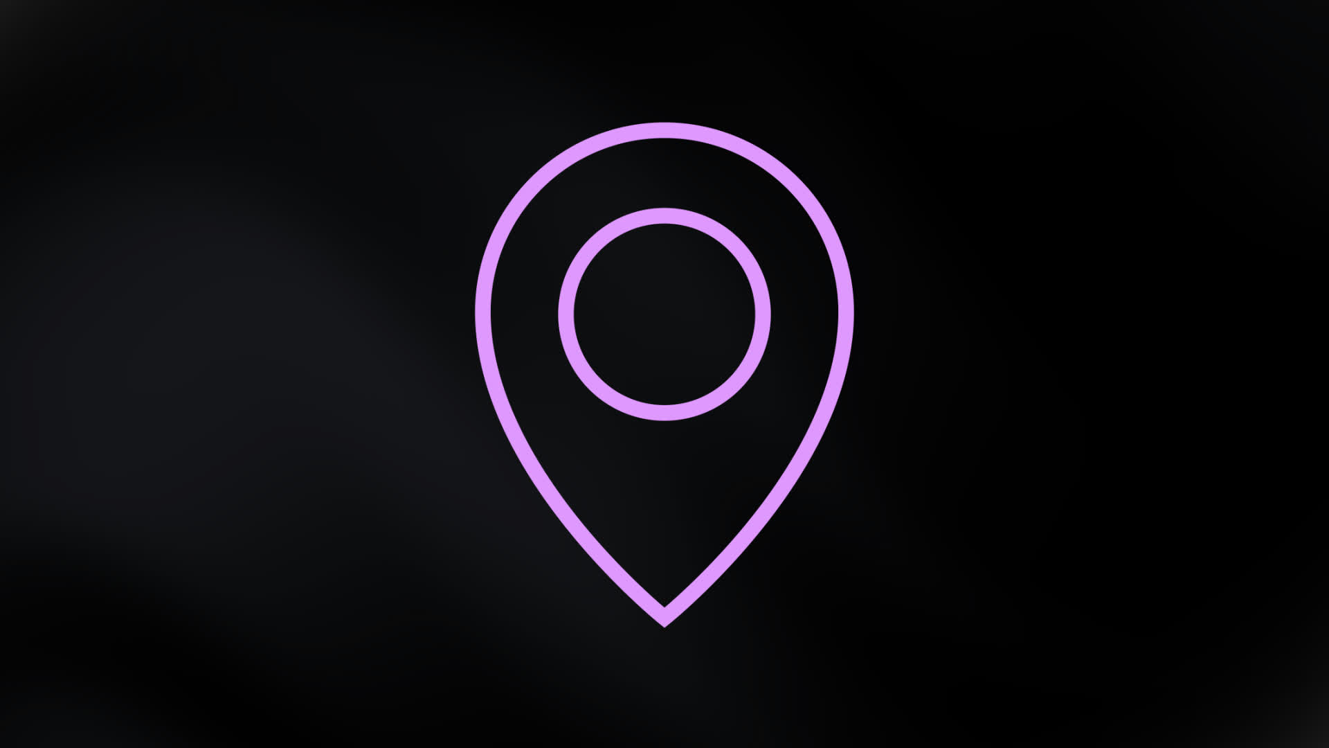 Elegant Outline Location Pin Icon