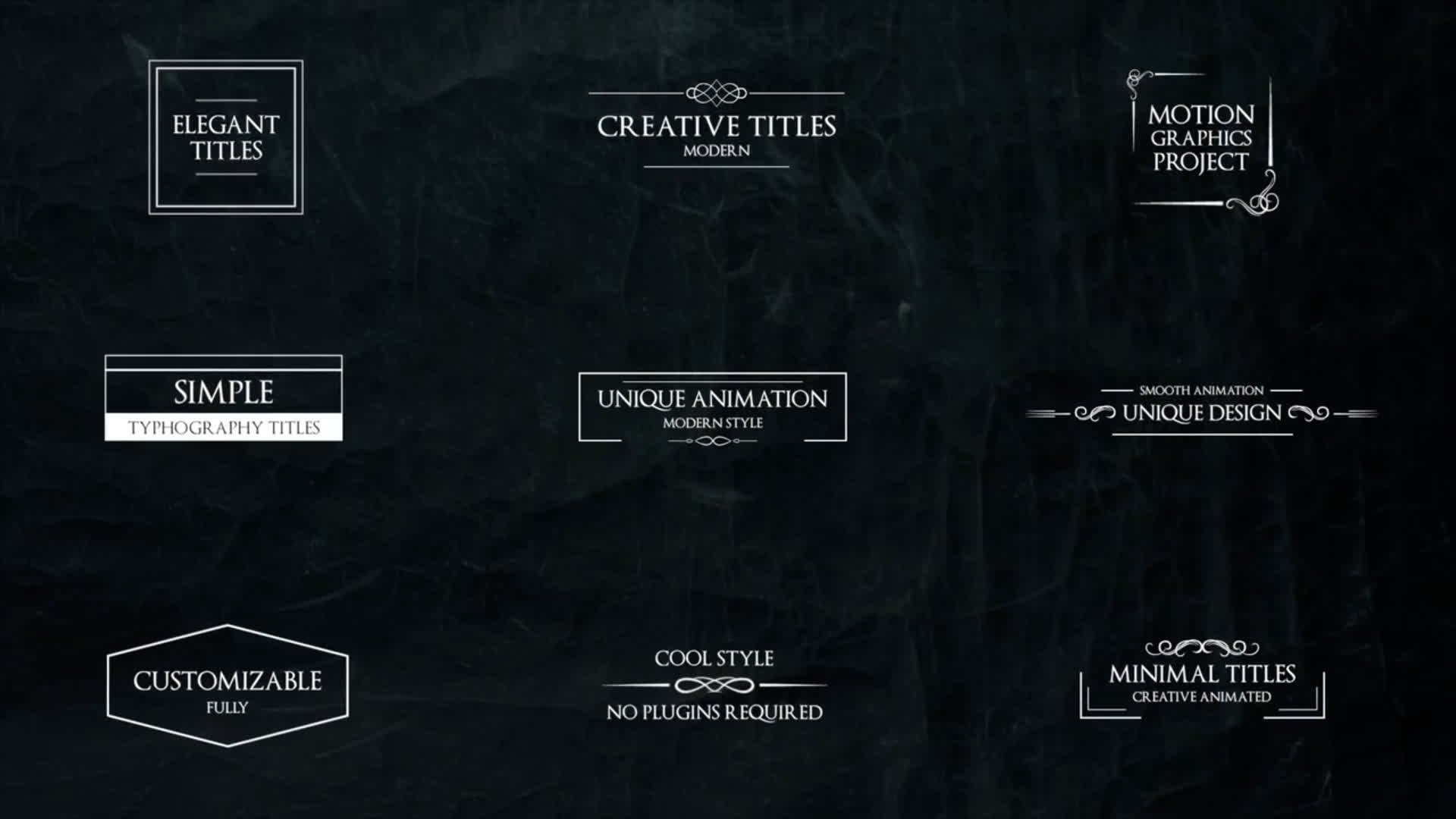 Elegant Simple Titles