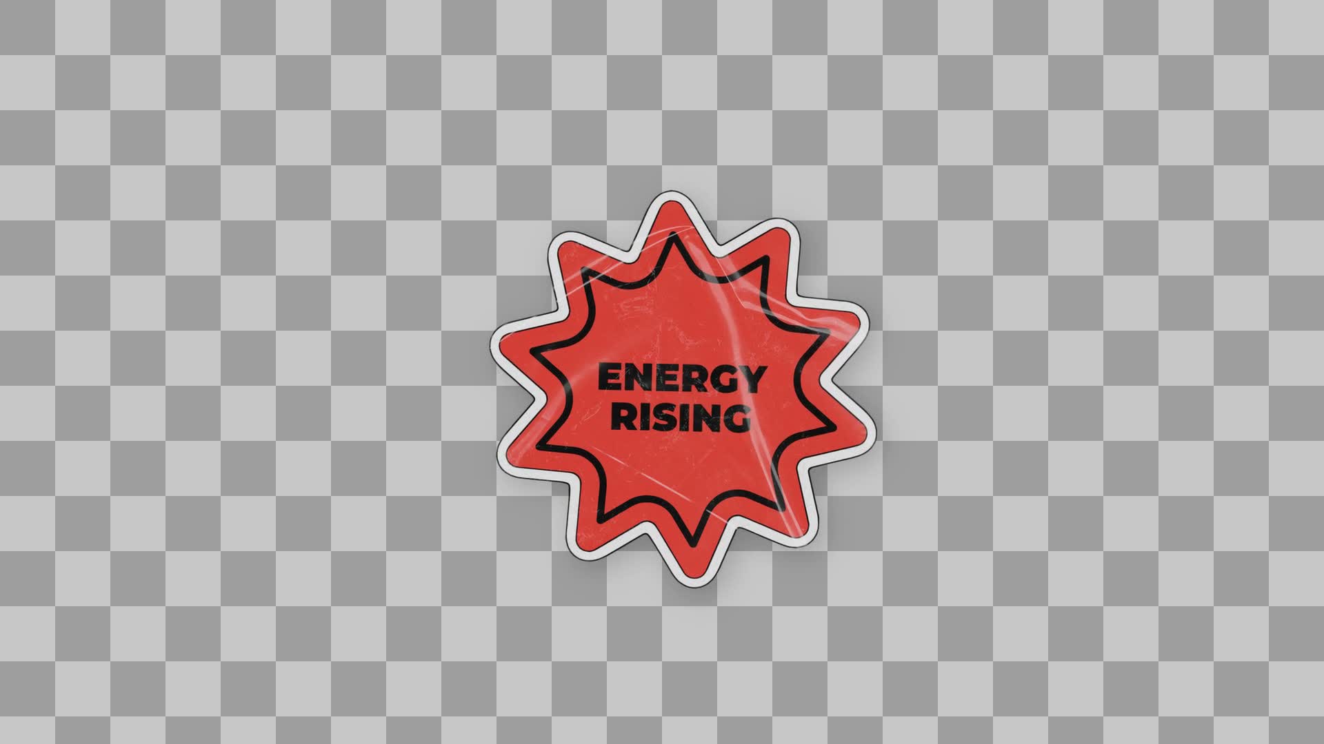 Energy Rising Starburst Sticker