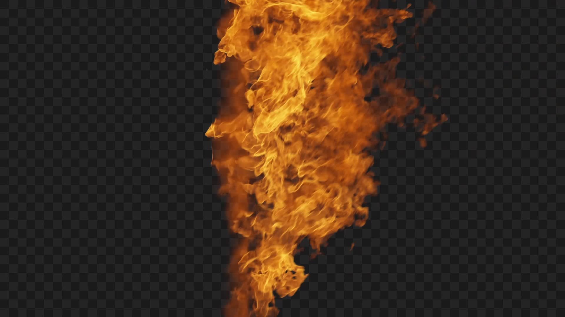 Epic Fire Transition VFX on Alpha