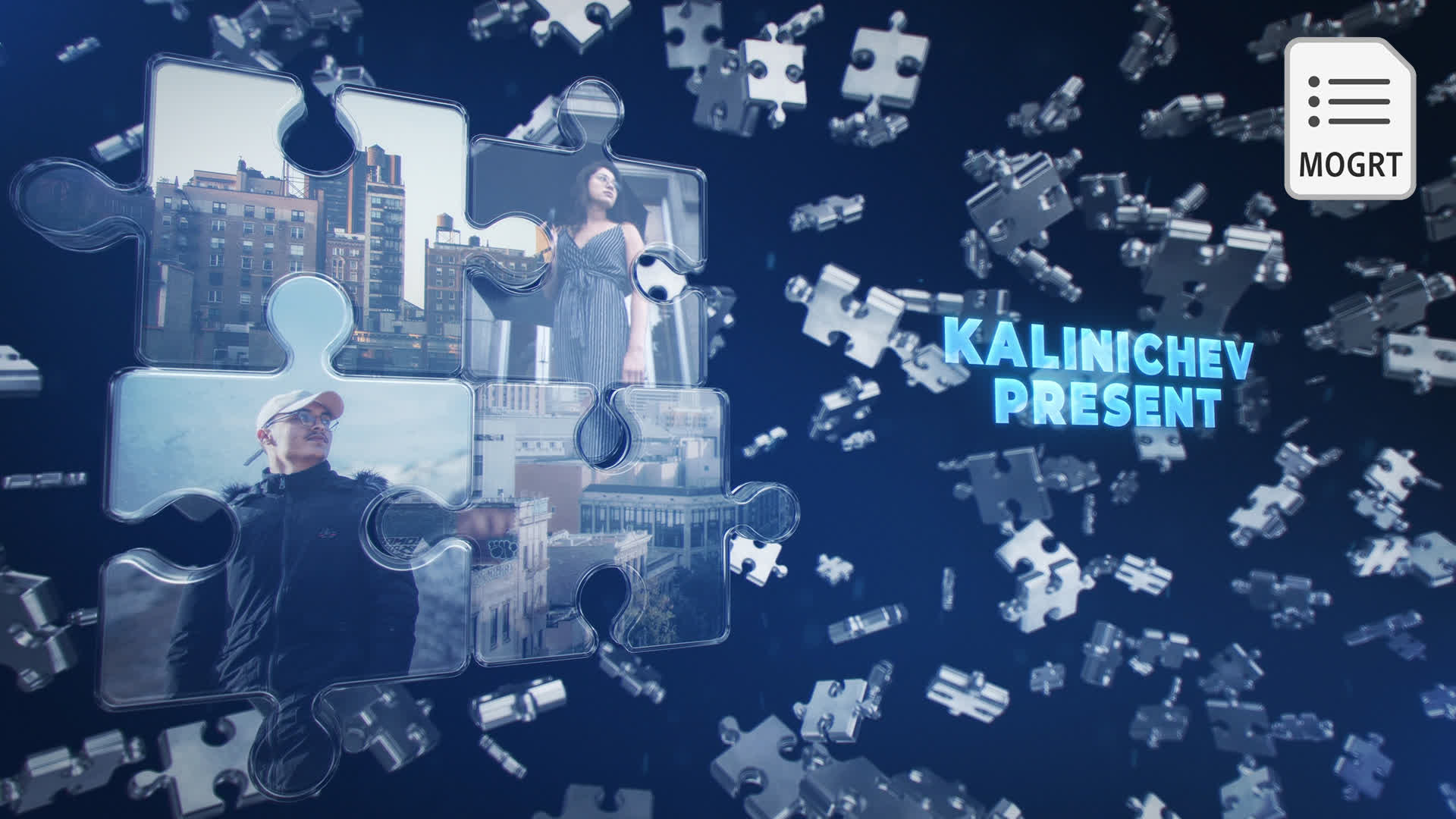 Epic Puzzle 3D Logo Intro