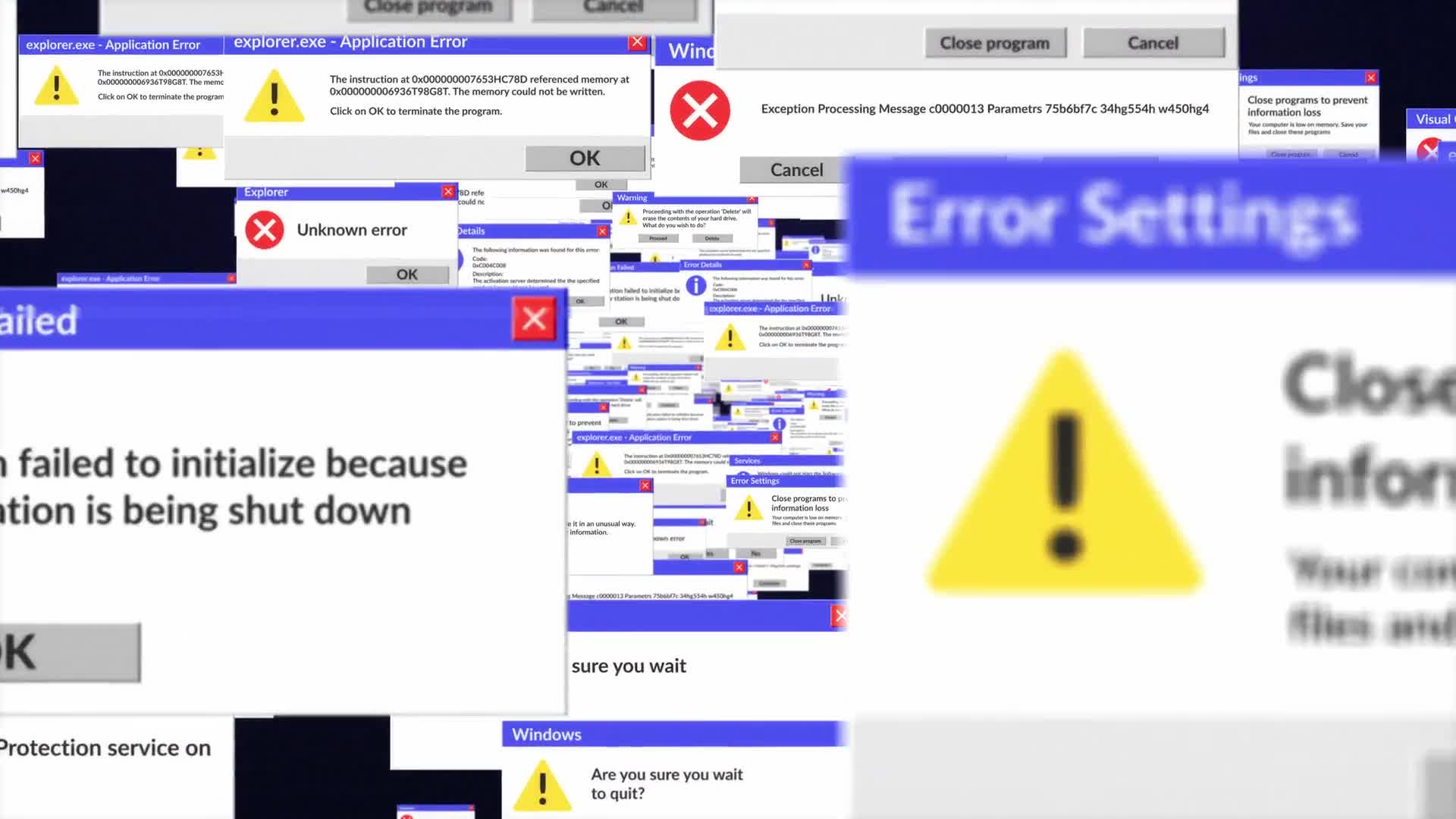 Errors Flying On Camera Loop