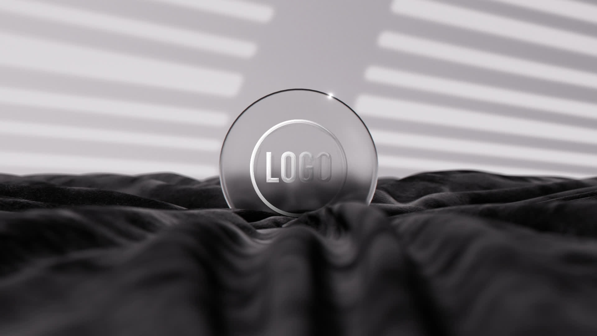 Ethereal Glass Logo Reveal