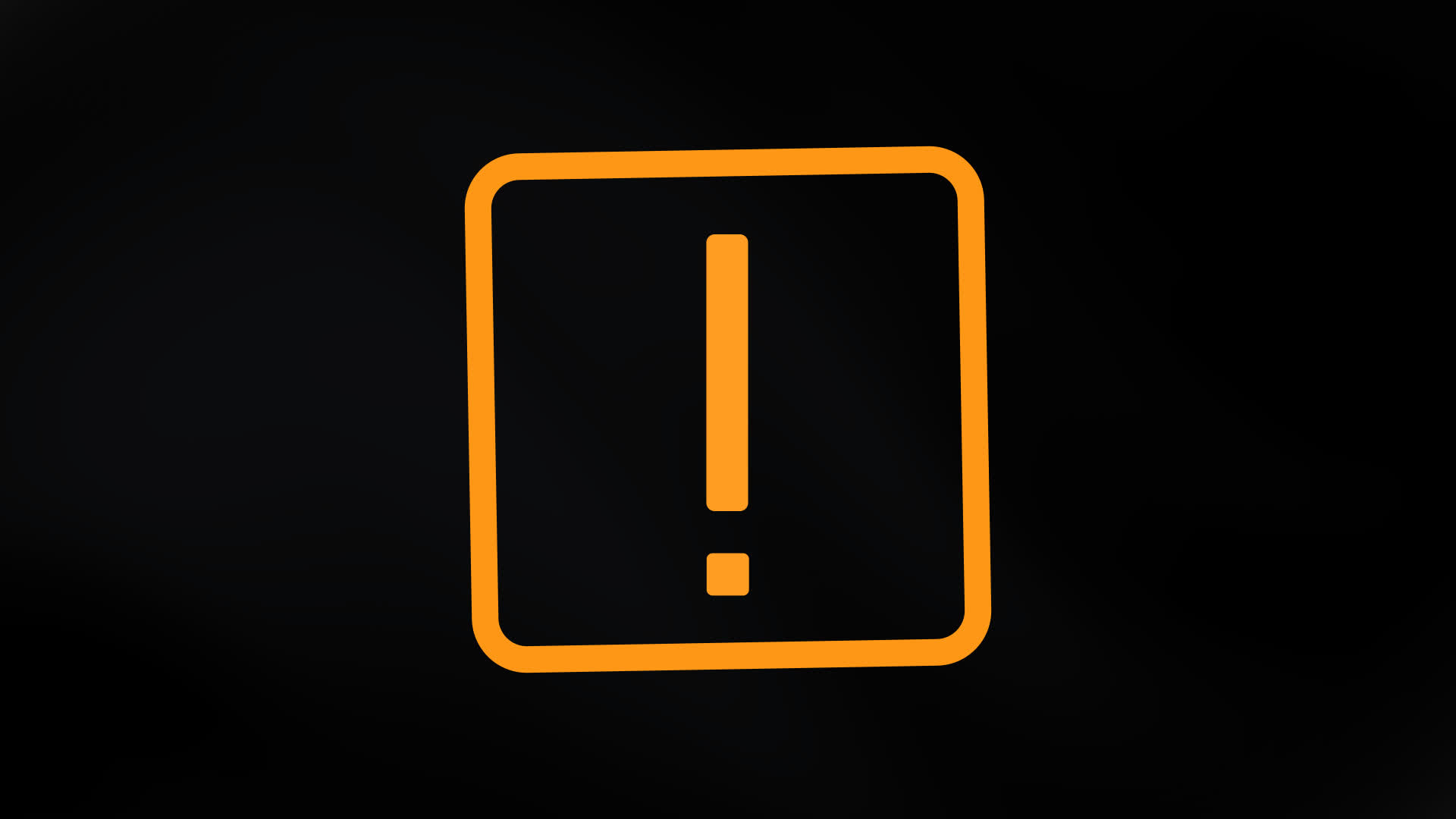Exclamation Mark And Rectangle Stroke With Rounded Corner