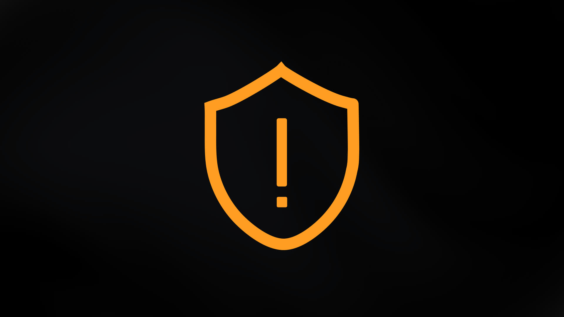 Exclamation Mark With Shield Stroke Shape Animation