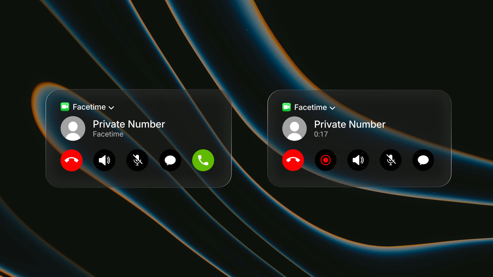 FaceTime Incoming Call Notification Popup UI