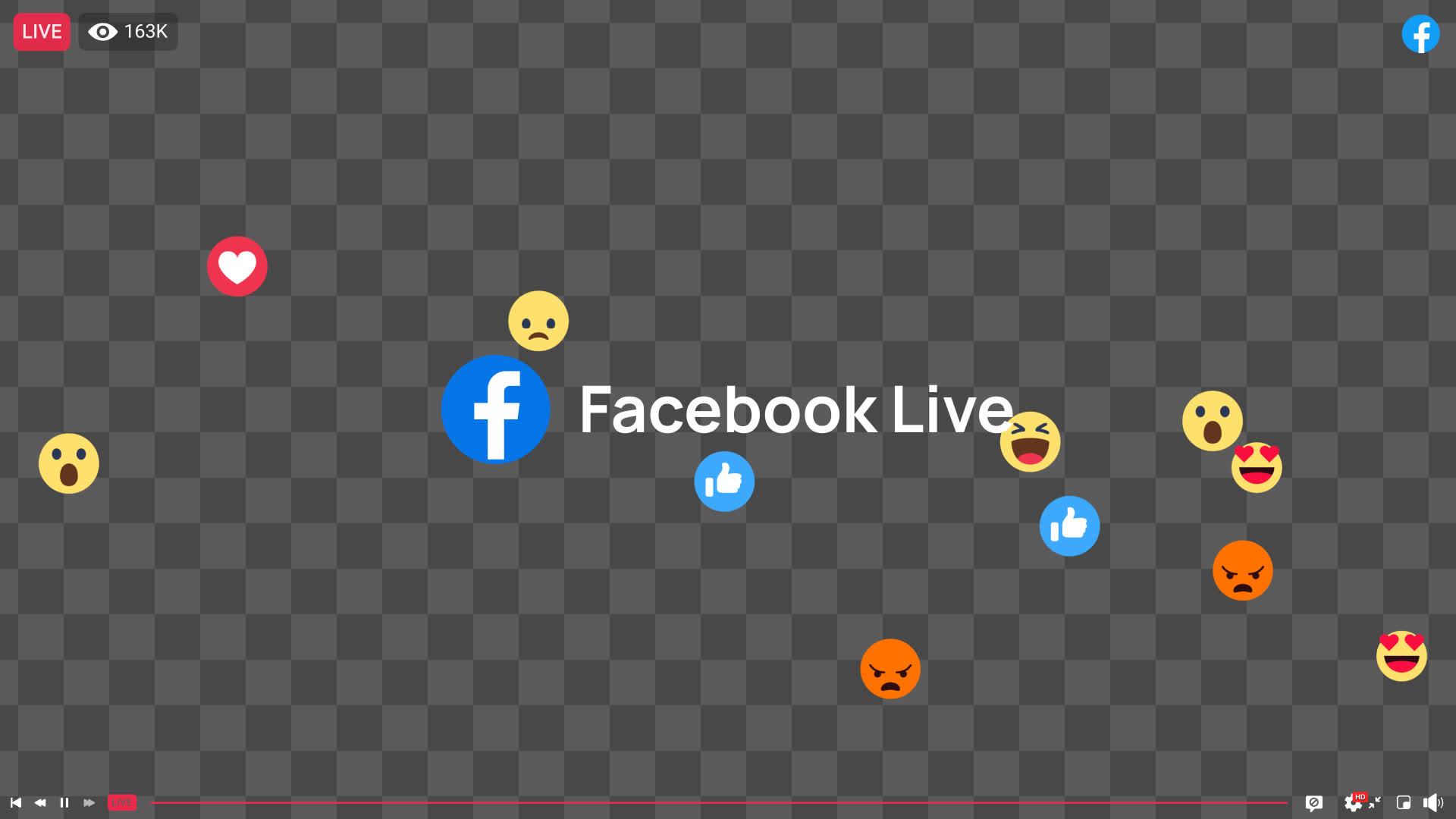 FB Live Emoji Reactions Overlay