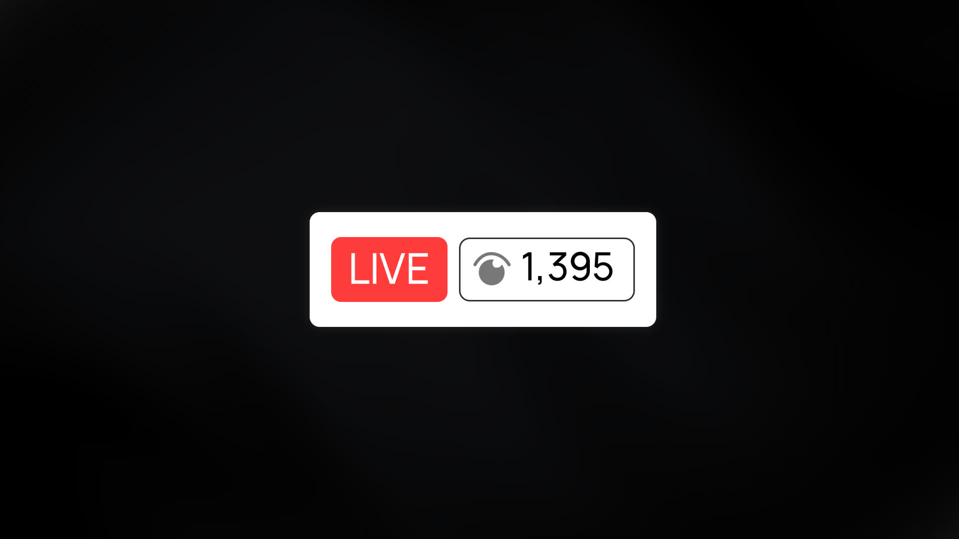 Facebook Live Stream View Count Bar