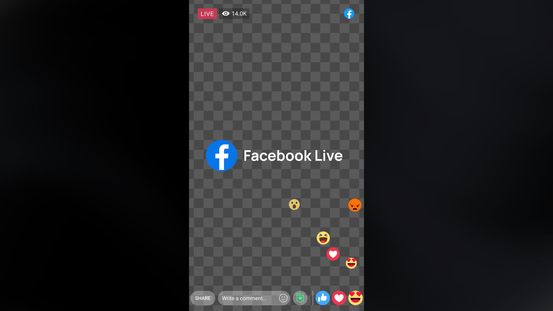 Facebook Mobile Live Social Overlay