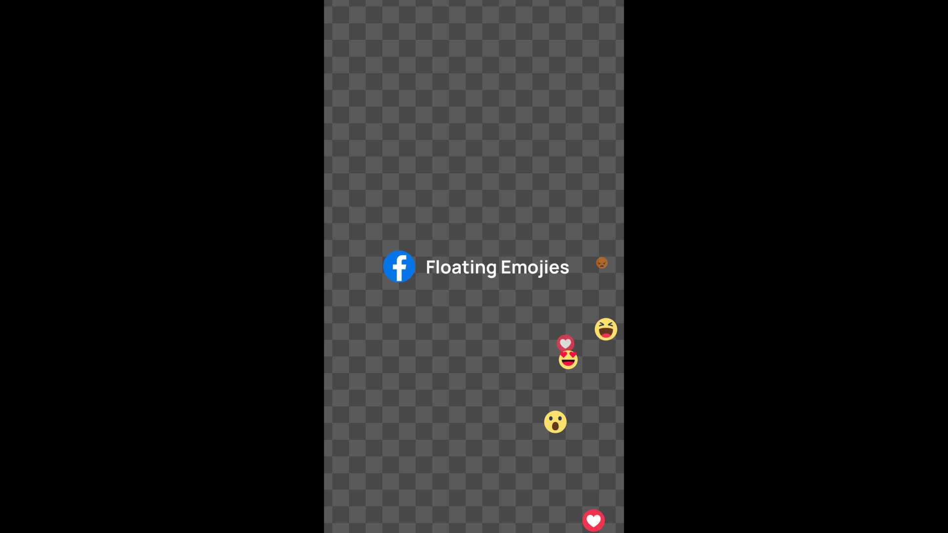 Facebook Mobile Live Floating Emoji Overlay