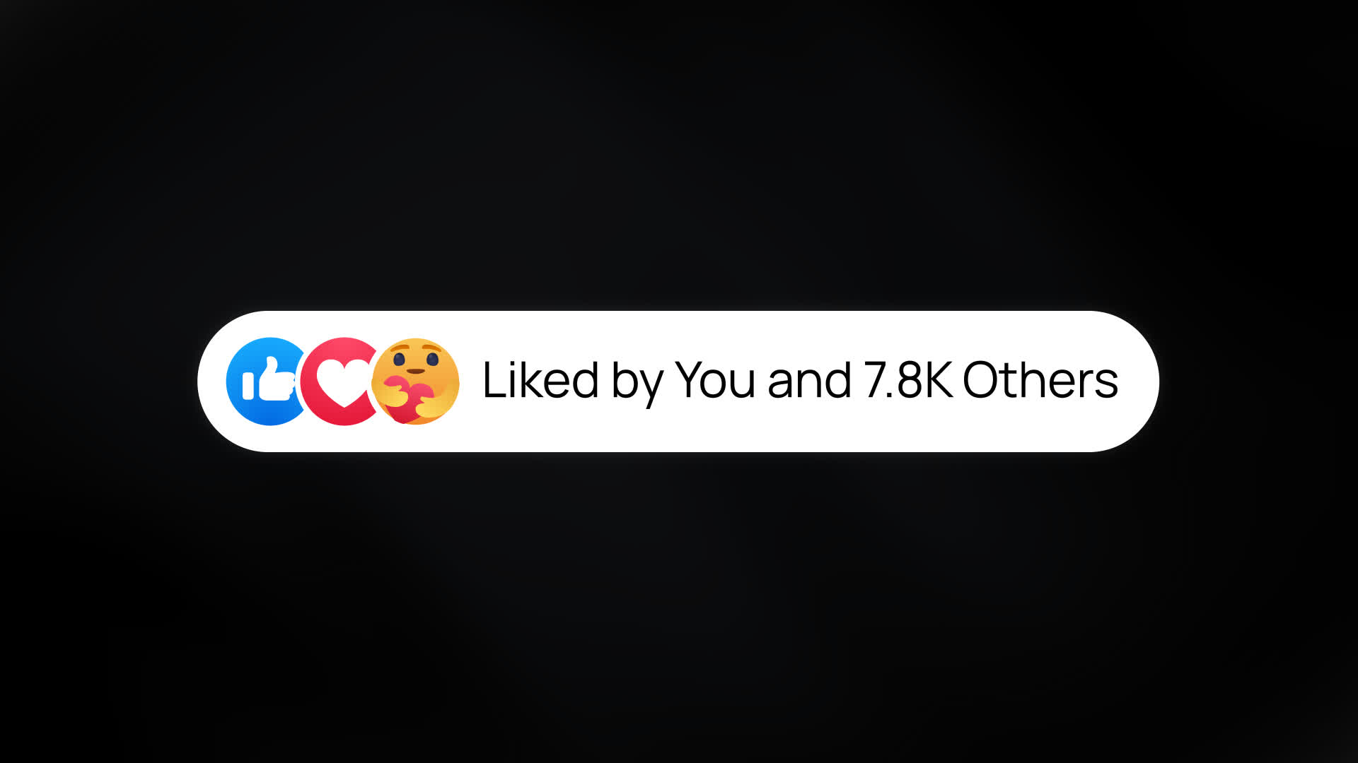 Facebook Reaction Activity Bar Animation
