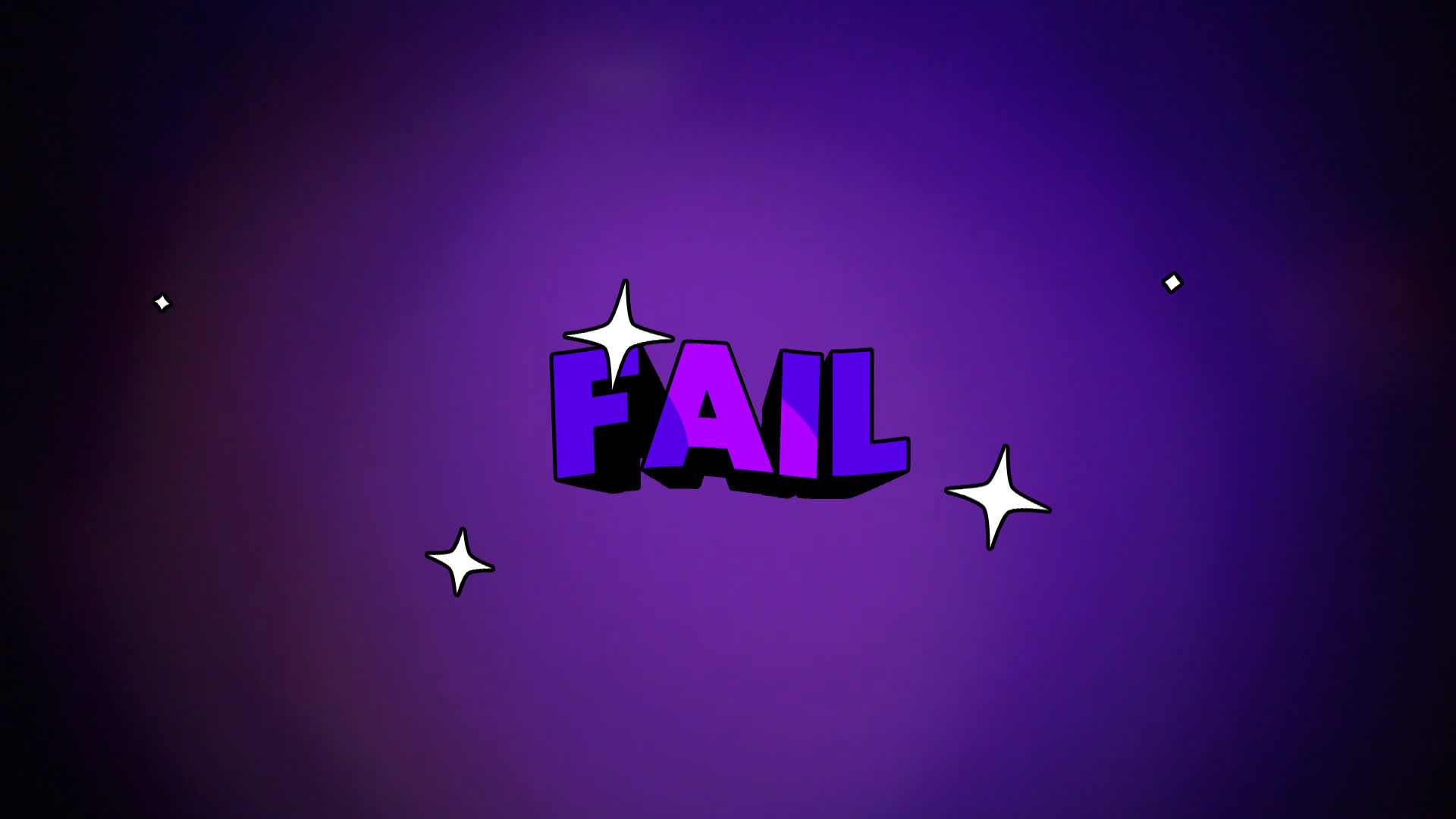 Fail - 3D Cartoon Text