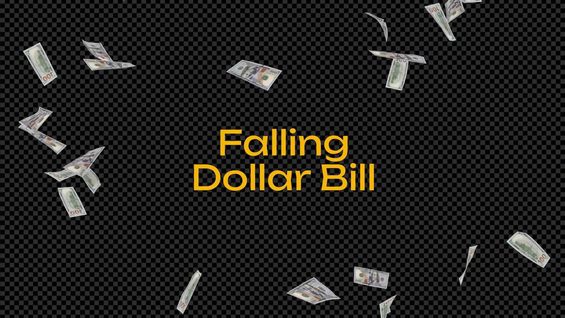 Falling Dollar Bill