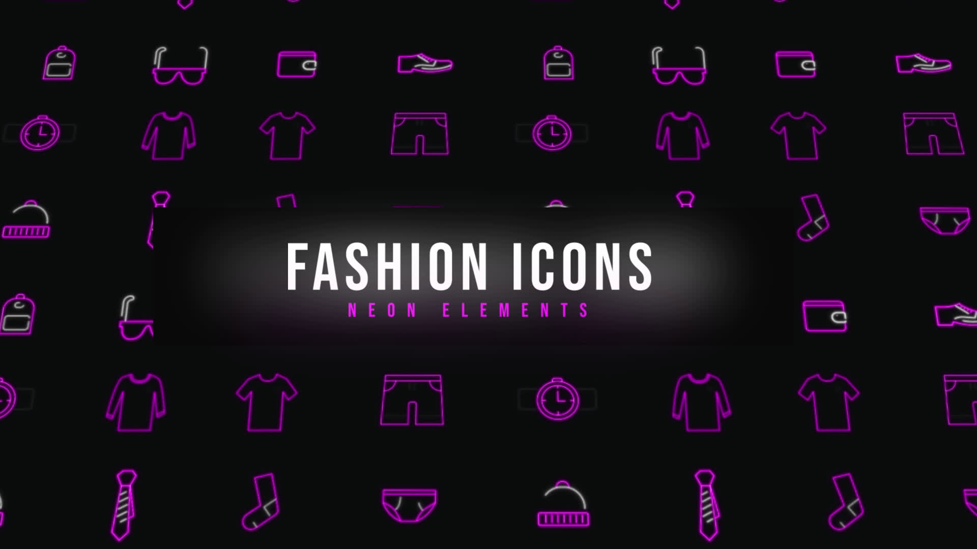 Fashion Neon Icons