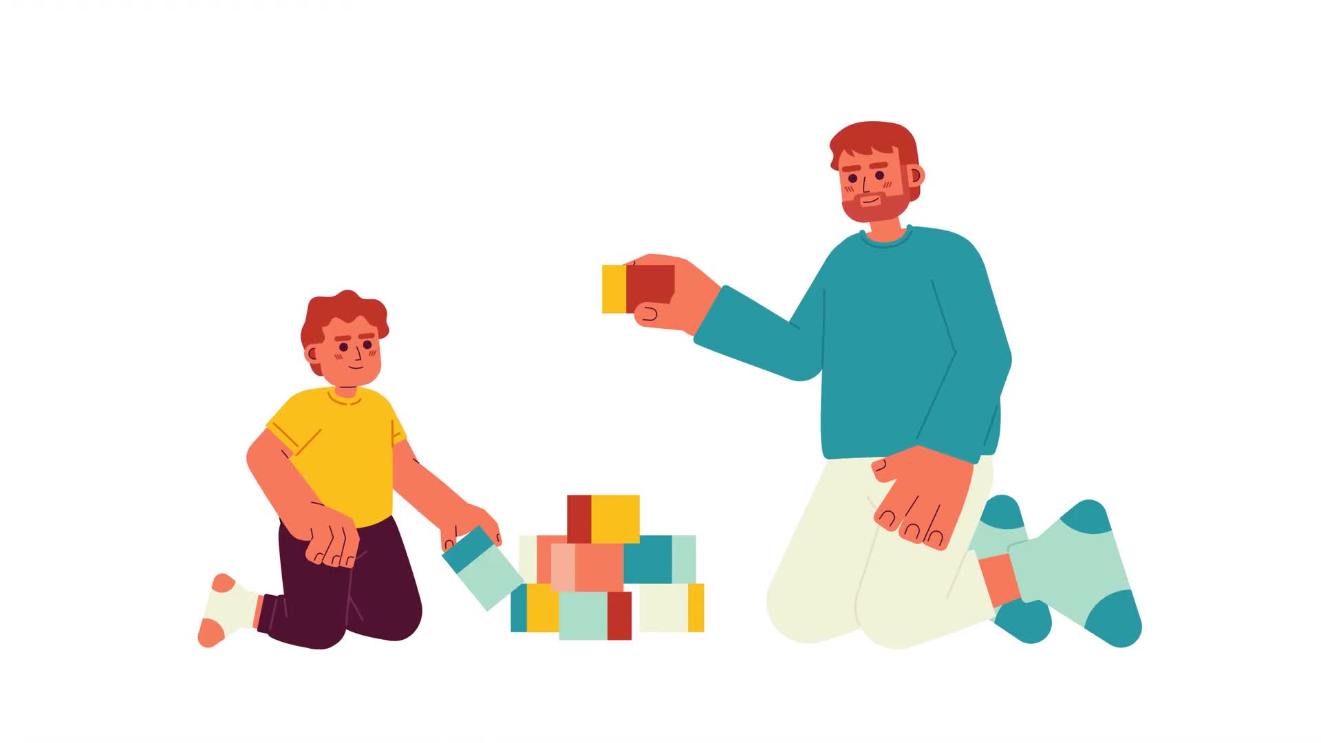 Father And Child Playing