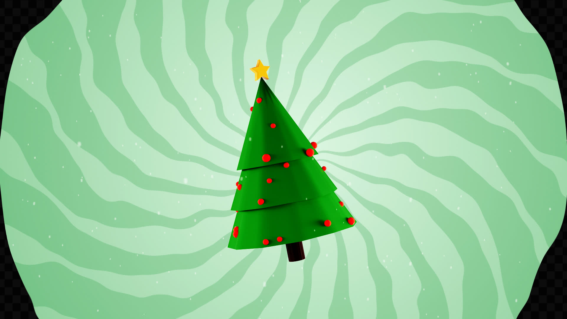 Festive 3D Tree Transition